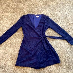 *Like New- Lilly Pulitzer: Navy Blue Romper.
